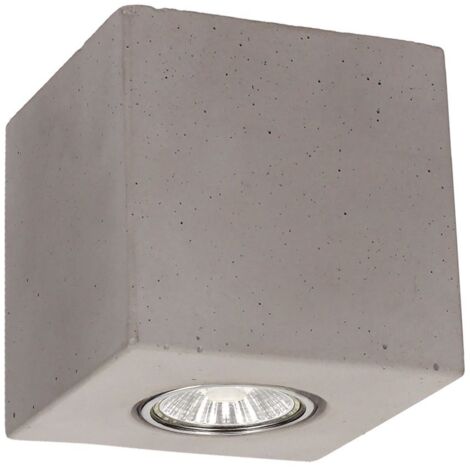 Plafonnier en Béton Gris Design Cube pour 3 Ampoule CONCRETEDREAM