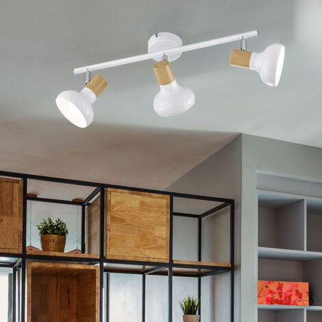 Plafonnier Spots, 3 Spots De Plafond Led Intérieurs Base E27, Spots De Plafond Noirs Avec Base Plafonnier Spots, 3 Spots De Plafond Led Intérieurs Base E27, Spots De Plafond Noirs Avec Base