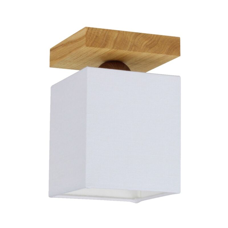 Plafonnier en Chêne huilé Design Carré Lumineux 1 Tête INGER Plafonnier en Chêne huilé Design Carré Lumineux 1 Tête INGER