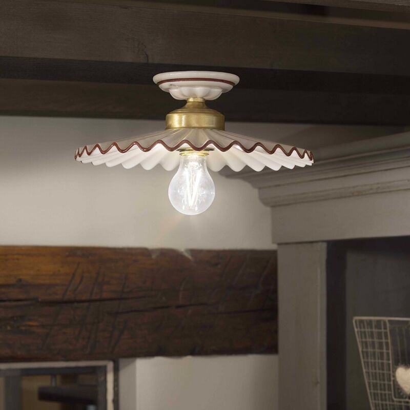 Ferroluce - classic l'aquila C014, Plafonnier Plafonnier en Céramique,