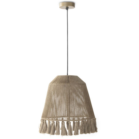 Plafonnier en jute naturel