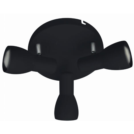 Plafonnier en métal Candellux Picardo noir E14 29cm