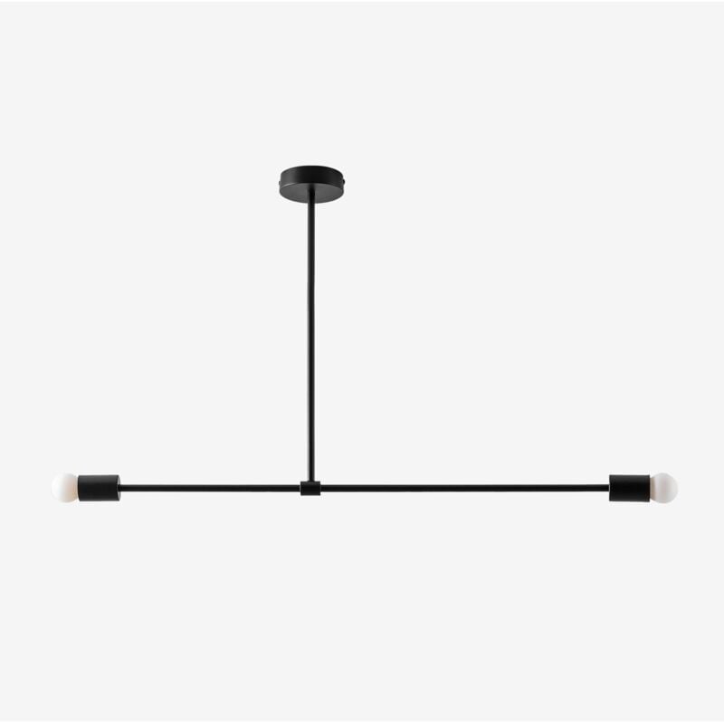 Sklum - Plafonnier en métal Zinaida Noir