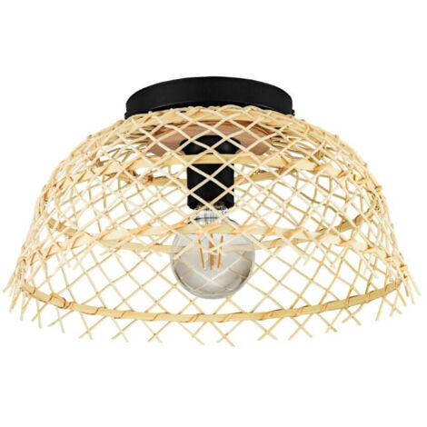 Plafonnier en rotin Ausnby Ø 37 cm - 43831