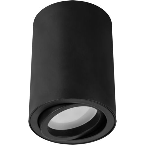 Plafonnier en saillie à tube rond BEMOL DWL GU10, noir