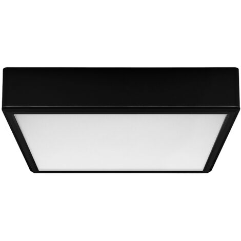Plafonnier en saillie carré Lauri 22W 3000K/4000K/6000K 2300lm IP20 noir RABALUX