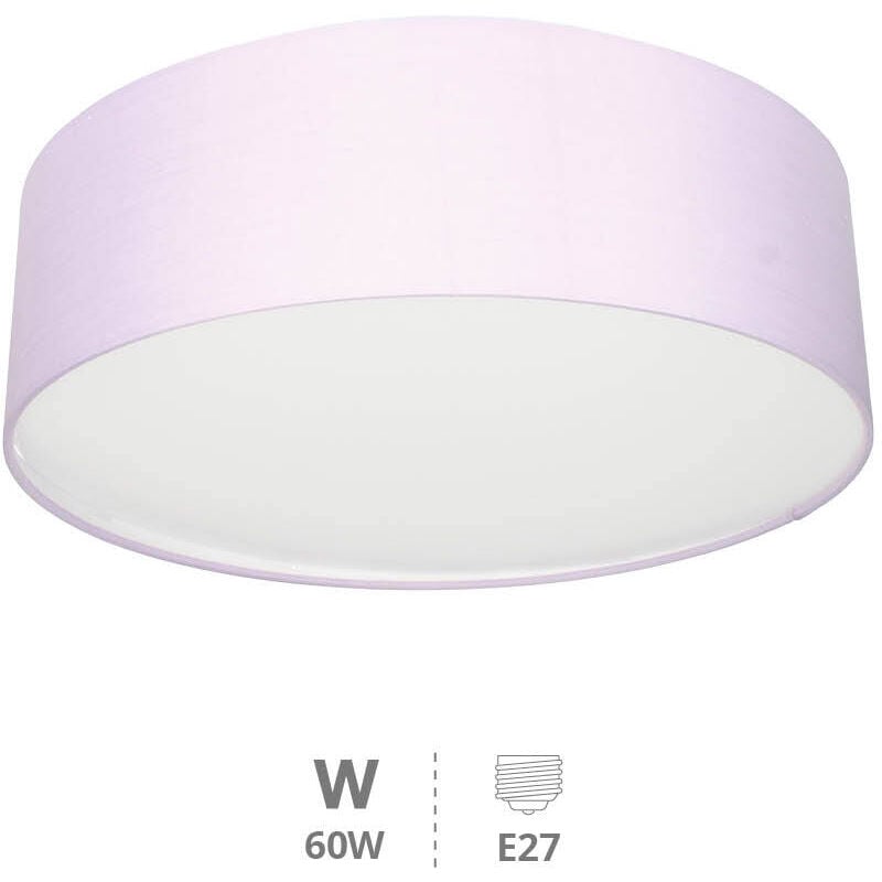 Plafonnier en tissu Gemena 2xE27 lilas