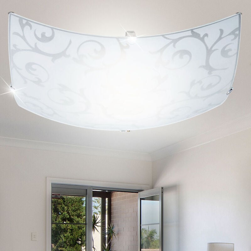 Plafonnier en verre salon salle à manger éclairage fleurs fleurs lampe design