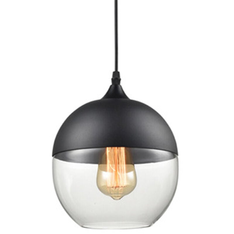 Norcks - Plafonnier En Verre Suspension Luminaire Moderne Lampe à Suspension Vintage Rétro Pour Loft, Salon, Cuisine