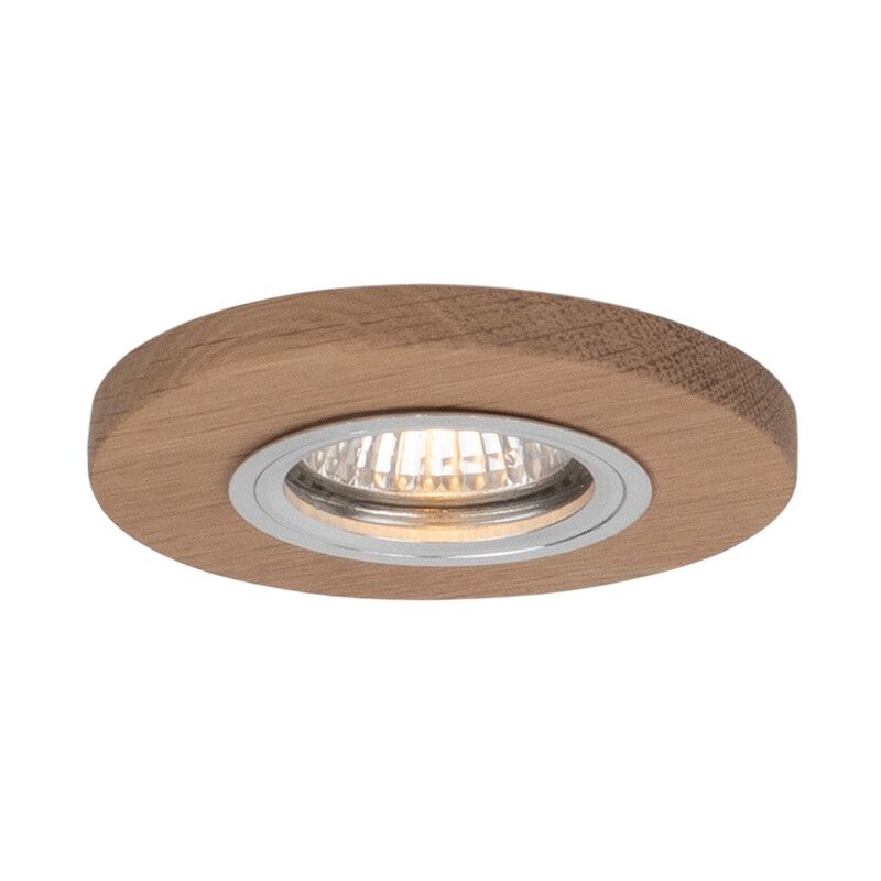Spot encastrable GU10 en Chêne Huilé rond Bois diam 10 cm VITAR Spot encastrable GU10 en Chêne Huilé rond Bois diam 10 cm VITAR