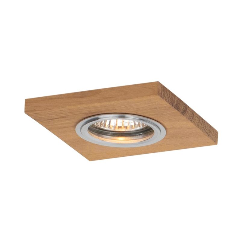 Spot encastrable Chène Huilé carré Bois massif 10x10 cm 6w 300 lumens 2700k VITAR Spot encastrable Chène Huilé carré Bois massif 10x10 cm 6w 300 lumens 2700k VITAR