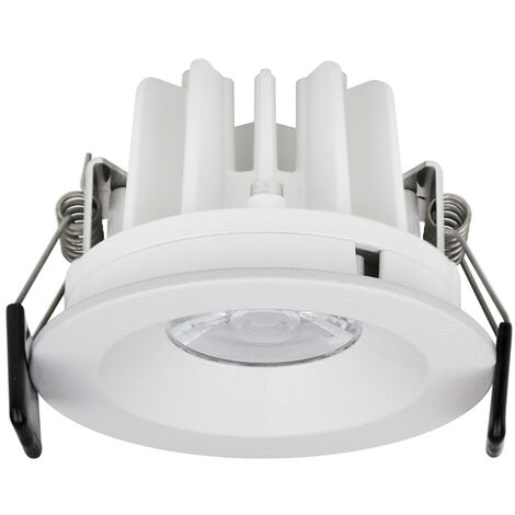 Plafonnier encastré ATIC IP65 LED COB 9W 2000lm(1070lm) CRI80 4000K 38º Blanc