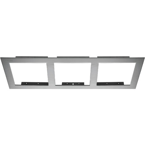 Plafonnier encastré ATOLON Triple Gris