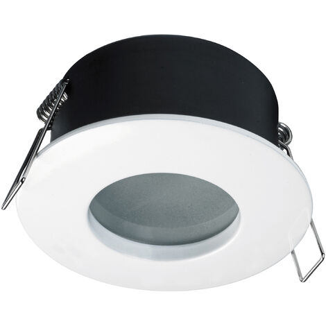 Plafonnier encastré CARPO Fixed Round IP65 GU10 50W Blanc