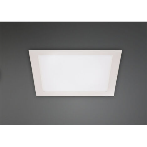 Plafonnier encastré carré blanc LED 15W 3000K Maxlight