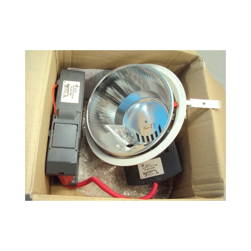 Plafonnier encastré downlight ø 245mm 2×26W G24d-3 ballast déportée ferromagnetique insaver 225 tc-t Sylvania 3034340