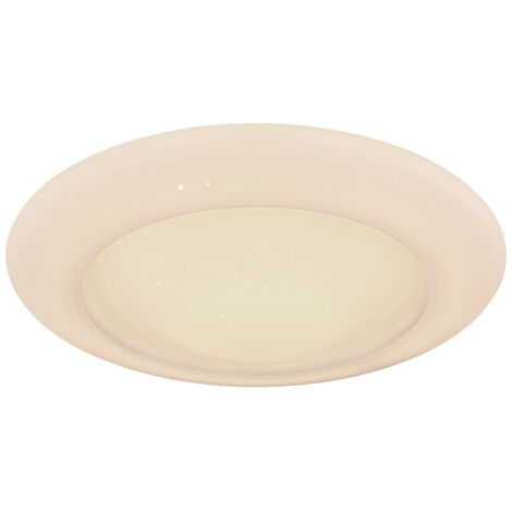 Plafonnier encastré en verre à motifs, LED blanche, intensité variable 3 000-6 500 K, télécommande