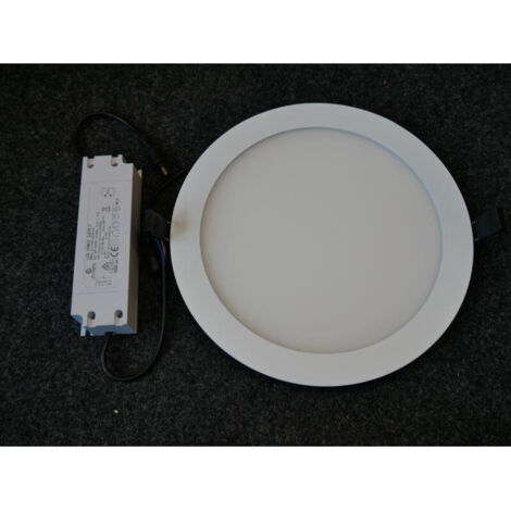 Plafonnier encastré LED 30W Ø 300mm 4000K 2360lm 110° non-dimmable IP44 downlight blanc ultra-plat fixe Panneau LED MB EXPERT