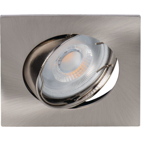 Plafonnier encastré NAVI – Spot rond – Chrome mat – Ø81mm – Aluminium