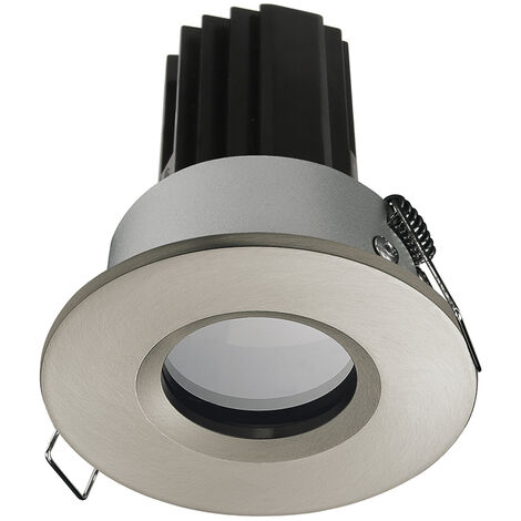 Plafonnier encastré PALMA Fixed Round IP65 Corte de fase L,C LED COB 10.10W 923lm(644lm) CRI97 2700K 50º Chromé mat