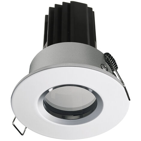 Plafonnier encastré PALMA Fixed Round IP65 Dali LED COB 10.10W 949lm(729lm) CRI97 3000K 28º Acier inoxydable