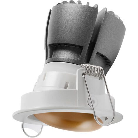 Plafonnier encastré tilt NOK1 Orientable LED COB 7W 675lm CRI80 3000K 40º - Blanc