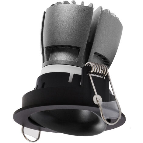 Plafonnier encastré tilt NOK1 Orientable LED COB 7W 675lm CRI80 3000K 40º - Noir