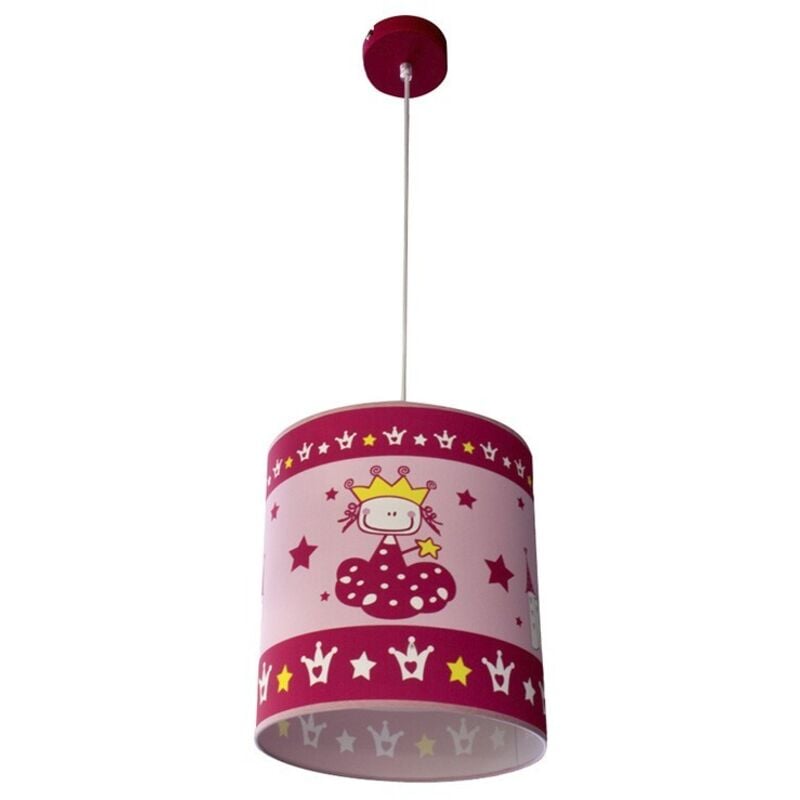 Cristalrecord - Plafonnier enfant rose princess cr 99-008-01-140