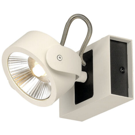 Plafonnier et applique KALU intérieur simple blanc/noir LED 17W 3000K 60° - SLV - 1000128