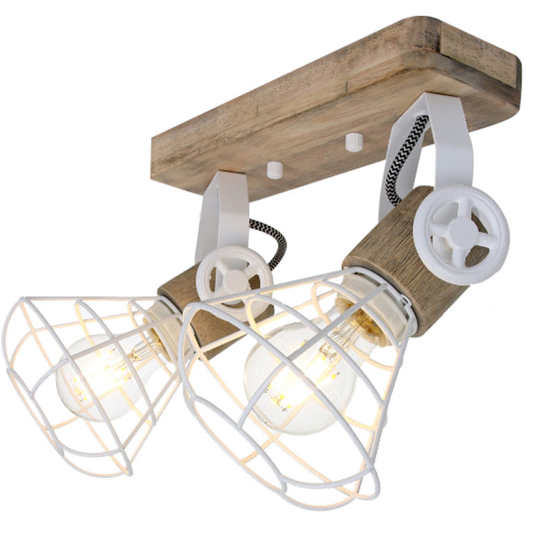 Applique rétro éclairage du salon lampe de cage à bois spot réglable 1579W