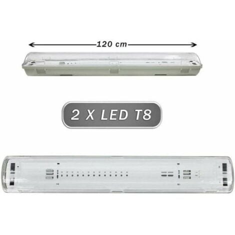 Boitier étanche ARUM IP65 1M20 pour 2 x tubes LED