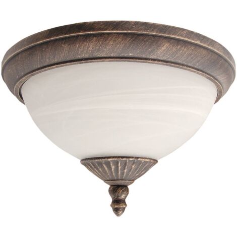 Plafonnier extérieur 2xE27 Madrid laiton antique Rabalux