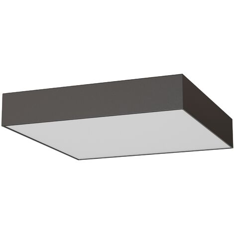 SULION Plafonnier Extérieur Carré LED 12W 4000K Gris Anthracite IP44