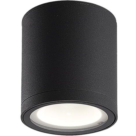 Plafonnier Extérieur D900 8W IP65 Graphite ZAMBELIS - Blanc chaud - 3000K