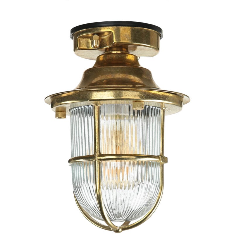 Plafonnier extérieur laiton IP54 Maritim Terrasse Cour