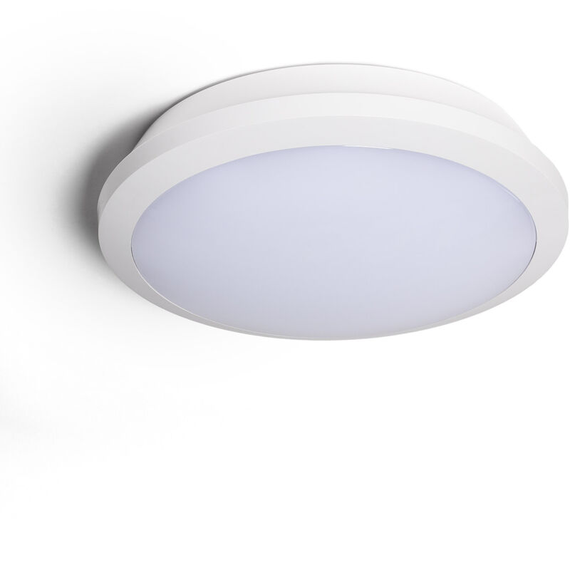 Plafonnier Extérieur led Circulaire cct 11-17W avec Détecteur de Mouvement Radar Ø300 mm Sélectionnable (chaud-neutre-froid)