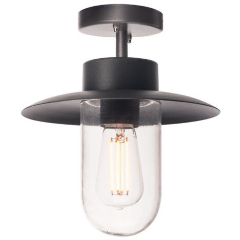 Plafonnier extérieur MOLAT gris E27 60W max IP44 - SLV - 1000823