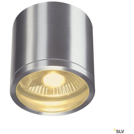 Plafonnier extérieur ROX alu brossé GU10/QPAR111 50W max IP44 - SLV - 1000332