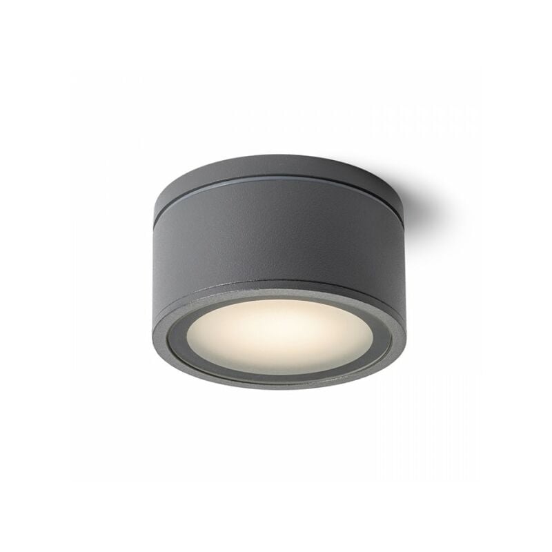 Rendl Light - Plafonnier merido gris anthracite 230V GX53 11W IP54