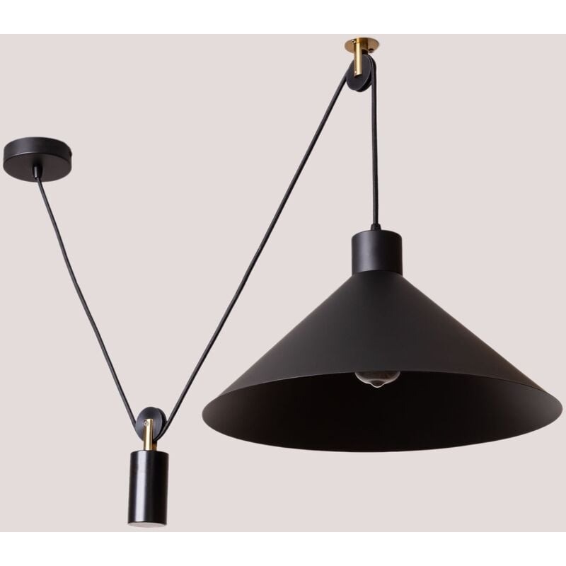 Sklum - Lampe Suspendue Filat Noir
