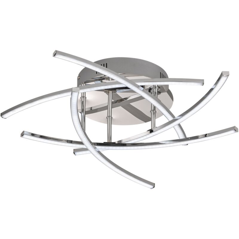 Plafonnier Fischer & Honsel LED Cross TW Métal Chrome 5x4W Plafonnier Fischer & Honsel LED Cross TW Métal Chrome 5x4W