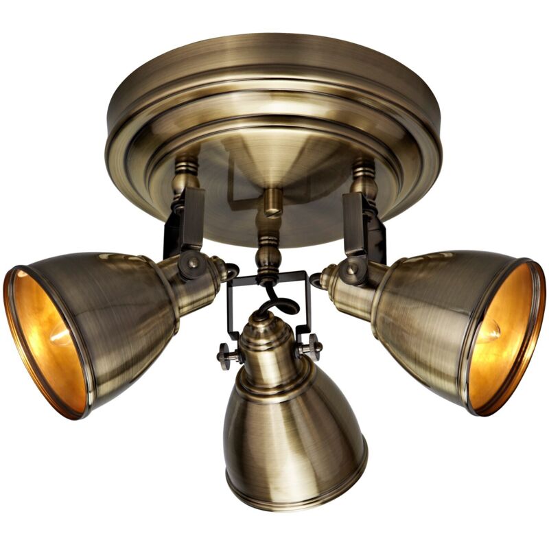 Markslojd - fjlbacka - Projecteur d'intérieur à 3 ampoules au plafond, antique, E14