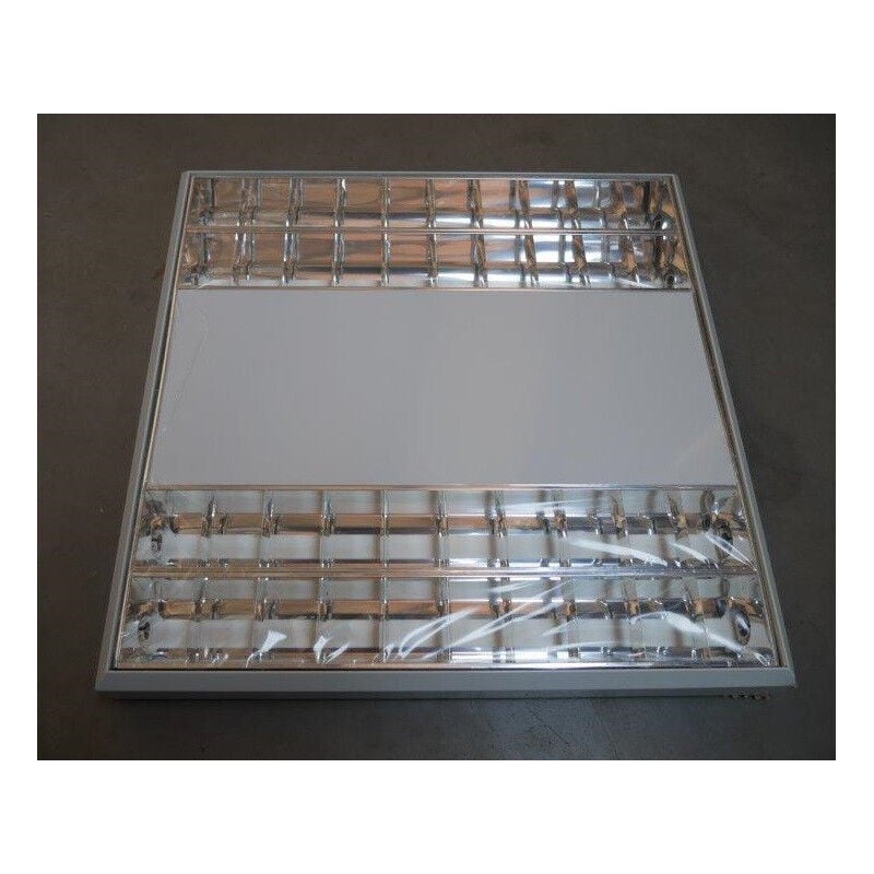 Plafonnier fluo 4x14W apparent blanc 605x605mm parabolique RPV tubes fluo T5 (non incl) ballast élec 230V IP20 Avesto TRILUX