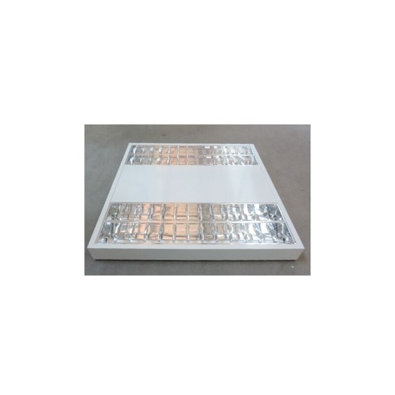 Plafonnier fluo saillie 4x14W (sans tubes) optique parabolique alu brillant IP20 ballast électronique 230V Trilux 5941604