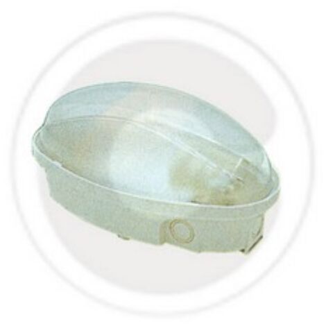 Plafonnier FME Art 62.720 ovale E27 blanc pour lampes jusqu&39A  60W blanc