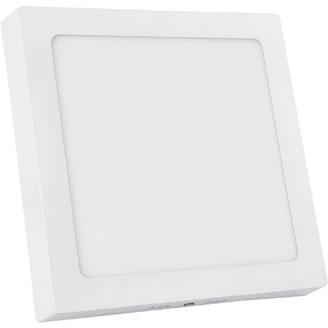 Plafonnier GIA Square Surface IP23 LED SMD 6W 420lm CRI80 3000K Blanc