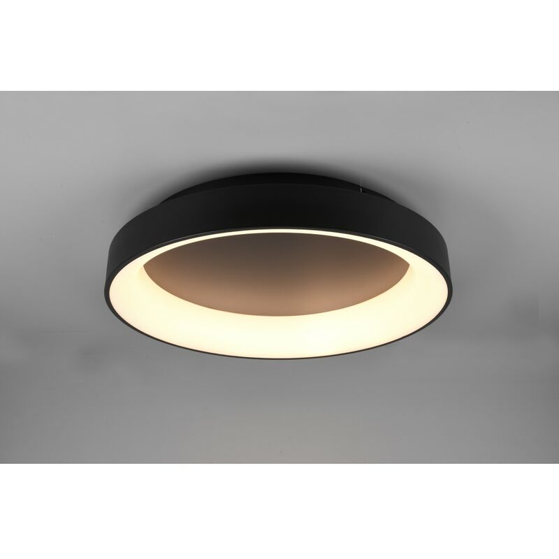 Trio - Plafonnier Led Girona 48w Dimmable Noir Ø60 cm Lighting