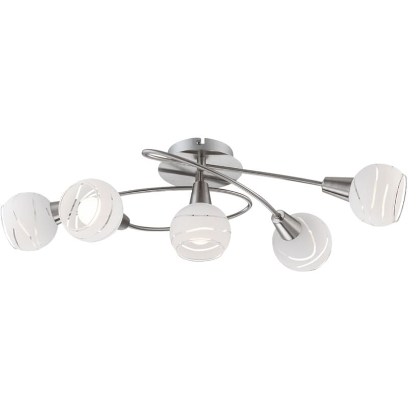 Plafonnier lampe d'éclairage à 5 flammes IP20 Globo 54341-5O