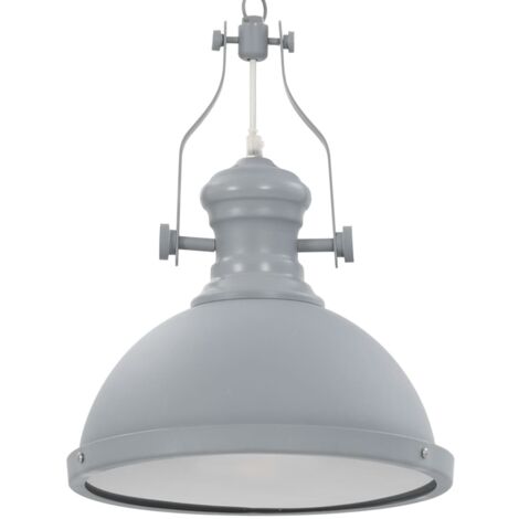 Plafonnier Gris Rond E27 vidaXL