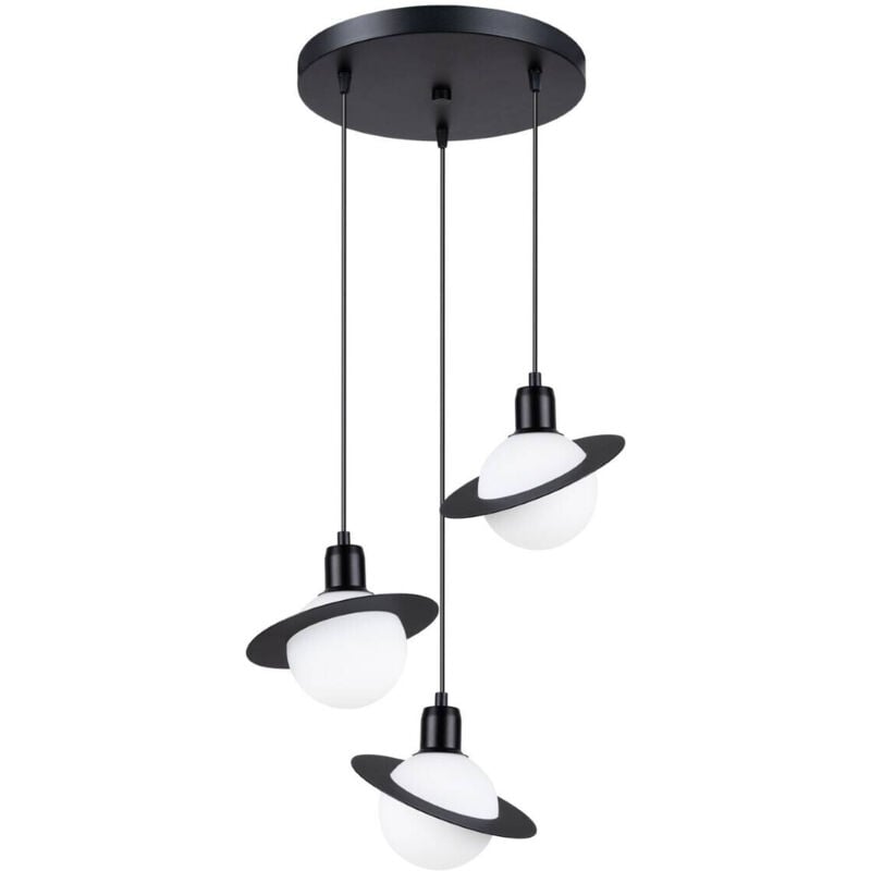 Lustre Hyperion acier 3xG9 32cm Sollux